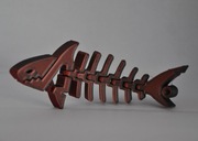 Brelok do kluczy w kształcie rekina drukarki 3D 