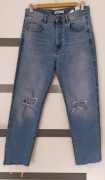 Dżinsy jeansy Pull and Bear vintage dziury M (40)