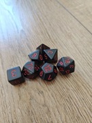 Kości RPG czarne 