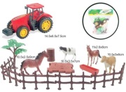 ZESTAW ZWIERZĄT Z TRAKTOREM OPAKOWANIE 20X27X6,5