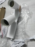 Kinkiet biały na 2 zarówki