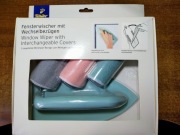 Wycieraczka do okien z wymiennymi nakładkami 