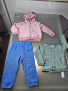 Zestaw Dwie Bluzy i Spodenki Markowe Rozmiar 92