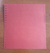 Lindner - Czerwona przekładka, 18-ringów, 272x296mm