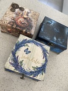 Skrzynki drewniane rękodzieło gotyk lawenda pociąg nabiżuterię karty klucze