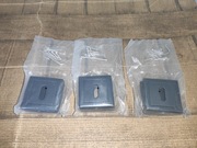 SZYLDY SZYLD DO DRZWI ROZETY CZARNY MAT CENA ZA 3