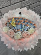 Bukiet z róż mydlanych I zdrapek. 