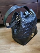 Nowa torba typu worek czarna pojemna 