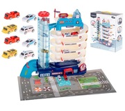 Parking 6 Poziomowy Garaż z Windą + 10 Aut Mata Zestaw 