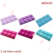 LEGO 3020 PŁYTKA 2x4 ciem różowy Magenta śred niebieski lawendowy lazurowy
