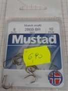 Haczyki Mustad nr 8 10 sztuk wyprzedaż