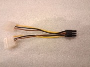 Kabel przejściówka zasilania 2x MOLEX - PCI-E PCI-Express 6pin