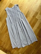 Sukienka niebieska w paski parasolka trapezowa Reserved r. 34