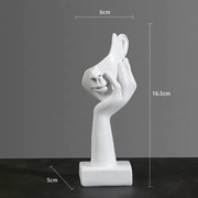 Nordic Resin Abstract Statue – Luksusowa Rzeźba Dekoracyjna na Biurko