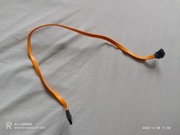 Krótki kabel SATA do dysku HDD SSD pomarańczowy sprawny