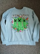 Bluza błękitna Minecraft 146 Sinsay 