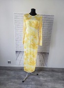 Nowa długa  sukienka żółta na codzień L 