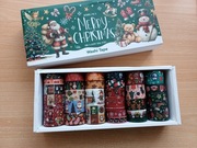 super zestaw 27xwashi tape taśma ozdobna świąteczna scrapbooking