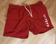 Spodenki szorty kąpielowe kąpielówki krótkie czerwone nowe rozm. L Nabaiji