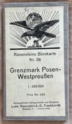 Poznan - mapa 1:300000, Ravensteins Burokarte Nr. 38