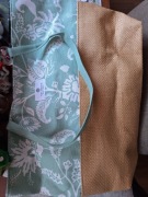 Torba plazowa seledynowa w kwiatki z uszami Yves Rocher