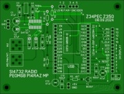 Radio esp32 si4732 z ekranem dotykowym płytka PCB.