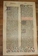 Stara litografia, Biblia Gutenberga 1885, Antyk