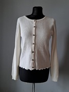 Nowy biały śmietankowy sweter kardigan M/38 .object