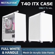 Obudowa komputerowa T40 Mini ITX White | Nowa | Metal Mesh | SFF