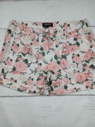 Szorty damskie Papaya 38 M kwiaty floral letnie bawełniane