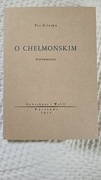 Książka O Chełmońskim. Wspomnienia