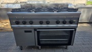 Kuchnia Gazowa 6 Pal. Piekarnik Elekt KROMET 42,5 kW M.1415 N