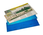 MODEL KARTONOWY PRL ORP BŁYSKAWICA MARYNARKA WOJENNA UNIKAT