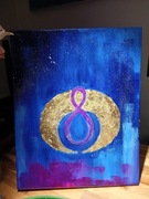 Obraz malowany ręcznie Lunula nieskończoność 