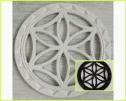 Rozeta dekoracyjna. Ozdoba na ścianę. Ażurowa mandala. Podhalański styl