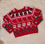 Sweter świąteczny dla dziewczynki H&M roz. 92