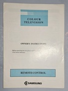 SAMSUNG 3312-5324 instrukcja odbiorników TV