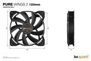 Wentylator 120mm, bequiet! Pure Wings 2 BQ PUW2-12025-HR-PWM, DC 12V 0.30A 