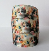 Taśma 25 mm lamówka 1 m wstążka kotek rypsowa kotki tasiemka