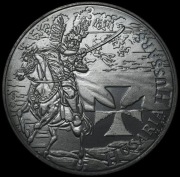 1oz Husaria 3 czarna oksyda ruten negro black srebrna moneta 1 uncja 