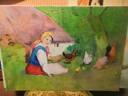 Obraz olejny na płótnie Adam Setkowicz "Dziewczyna