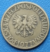 5 zł  1977 r. Nominał.