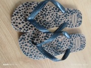 Nowe czarne w panterkę japonki Havaianas 39/40