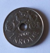 1 korona norweska NOK 2002 obiegowa
