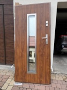 Drzwi wejściowe metalowe zewnętrzne Martom Arktic 72mm złoty dąb Okazj