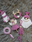 Upominek pod choinkę prezent na święta box prezentowy makrama mikołajki