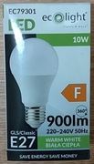 Żarówka LED eco light E27 900 lm 10 W biała ciepła