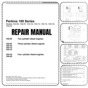 Silniki Perkins seria 100 Instrukcja napraw Worshop Repair Manual 