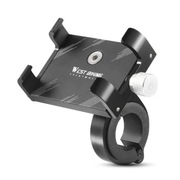 Uchwyt na Telefon WEST BIKING Rowerowy Aluminiowy Lekki i Wytrzymały Czarny