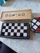 Domino ,Mini szachy   magnetyczne i gra zrecznosciowa